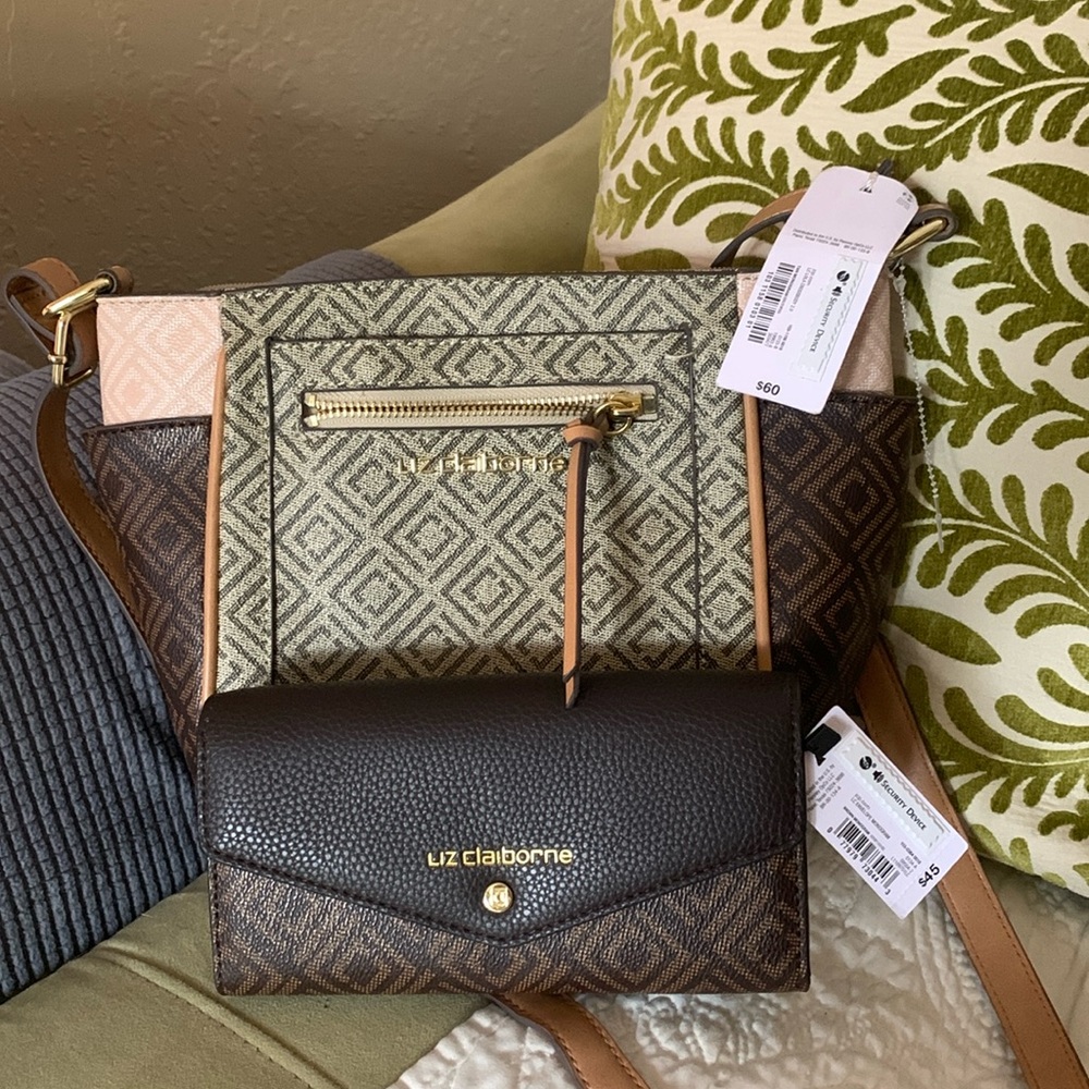 NWT✨Liz Claiborne shoulder bag and matching wallet